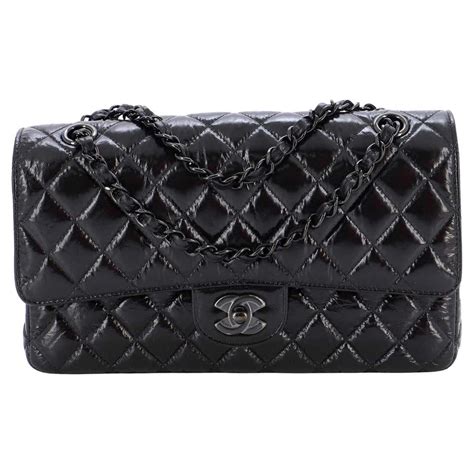 chanel bag shiny black|Chanel bag codes.